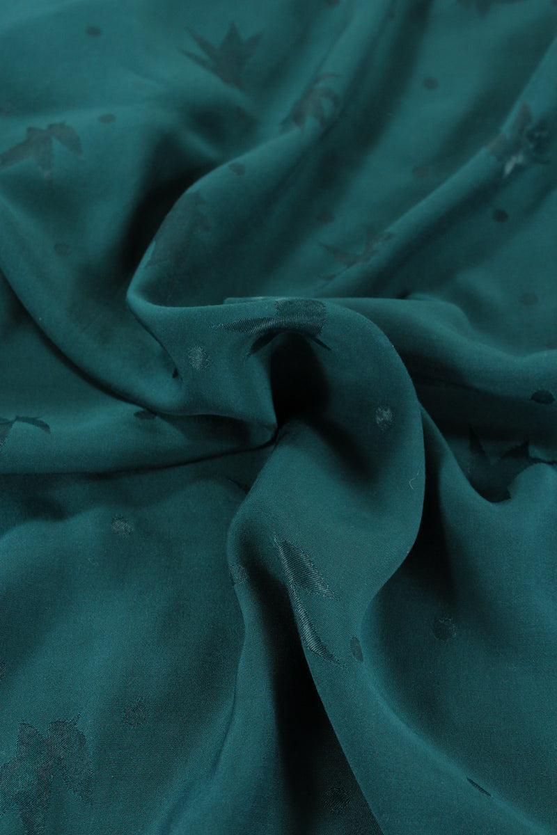 Églantine & Zoé - Streli Dark Lagoon Viscose Jacquard Fabric