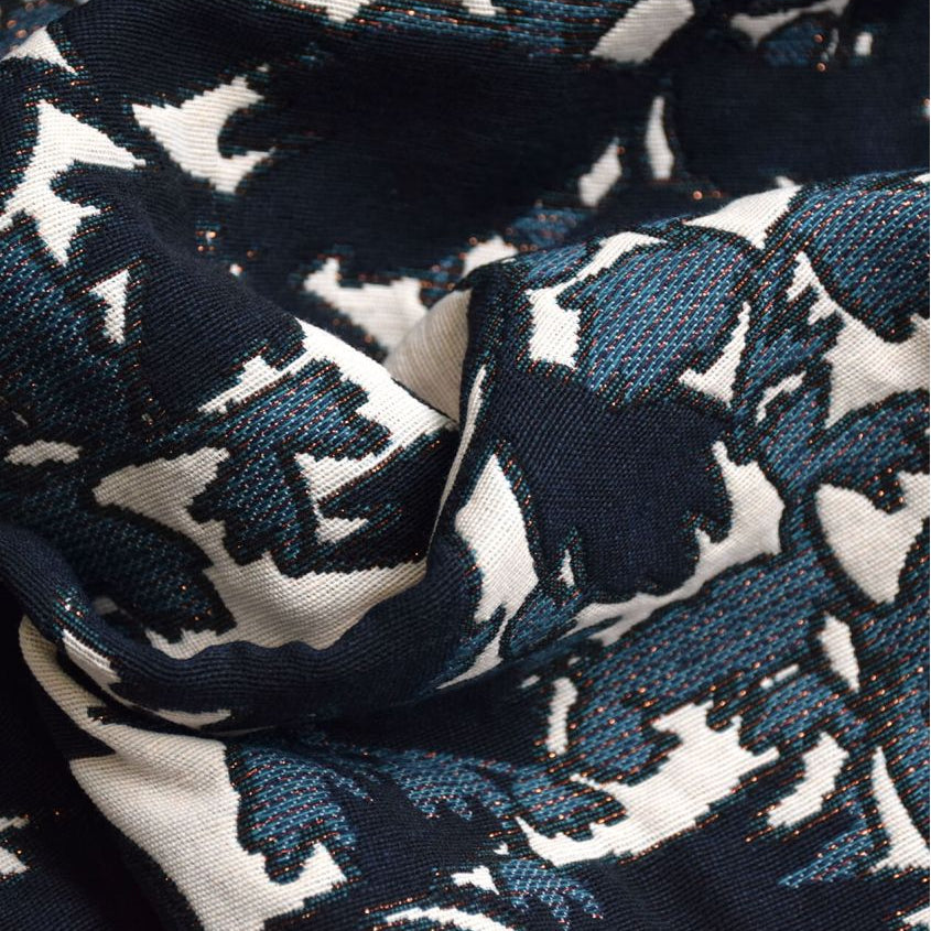 Cousette - Leaf Stamps Jacquard Fabric