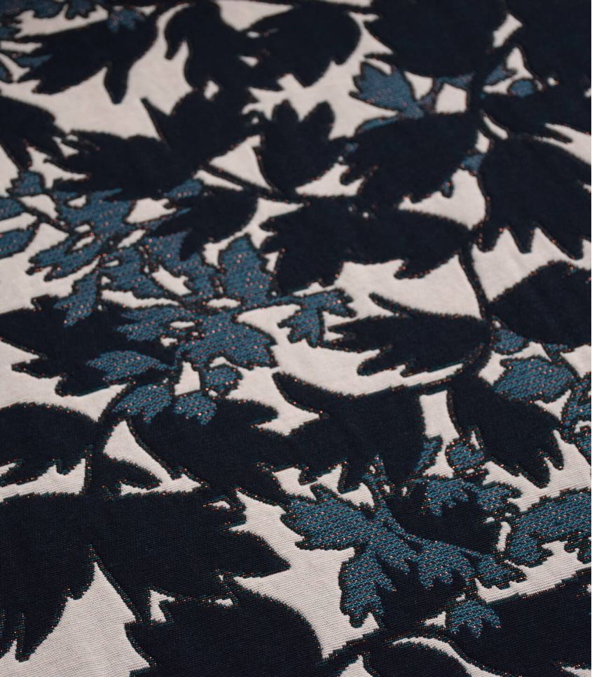 Cousette - Leaf Stamps Jacquard Fabric
