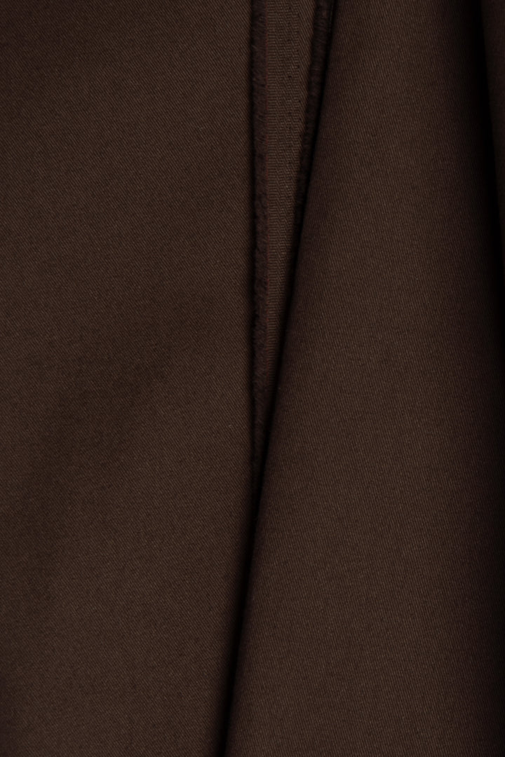 Atelier Brunette - Oat Chocolate Light Cotton Gabardine Fabric