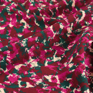 Églantine & Zoé - Granite in Burgundy Viscose Fabric