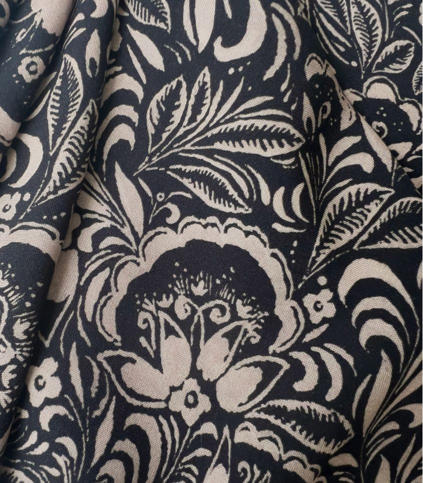 Cousette - Maarinsky Charcoal Viscose Fabric