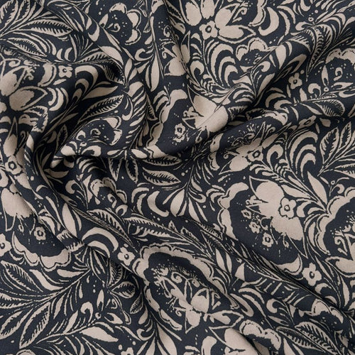Cousette - Maarinsky Charcoal Viscose Fabric