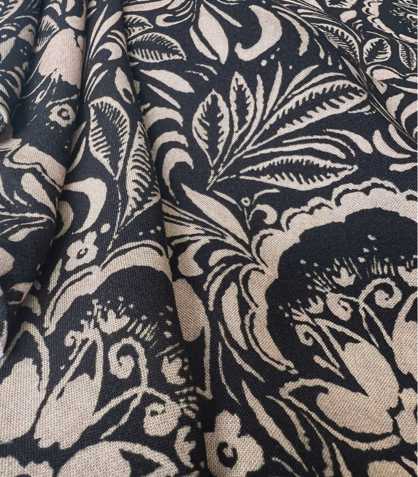 Cousette - Maarinsky Charcoal Viscose Fabric