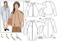 Style ARC - Alegra Jacket / Coat (Sizes 4-16)  Sewing Pattern