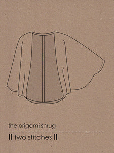 Two Stitches - Origami Shrug Sewing Pattern