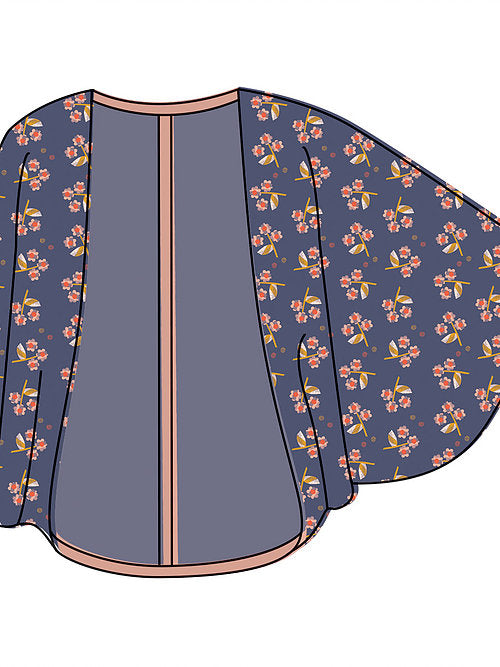 Two Stitches - Origami Shrug Sewing Pattern