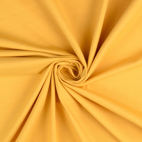 Essential Chic Amber Plain Cotton Jersey Fabric
