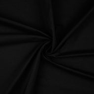 REMNANT 0.27 metres - Essential Chic Black Plain Cotton Jersey Fabric