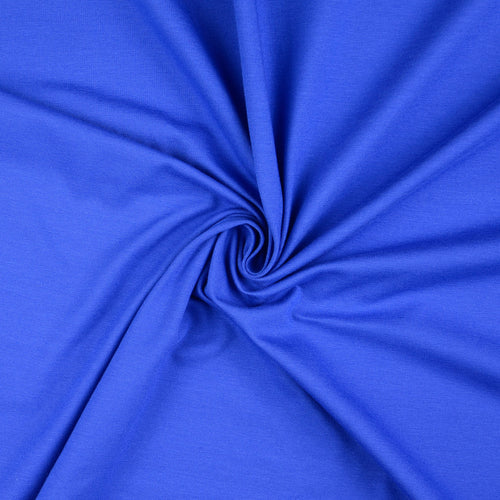 Essential Chic Royal Blue Plain Cotton Jersey Fabric