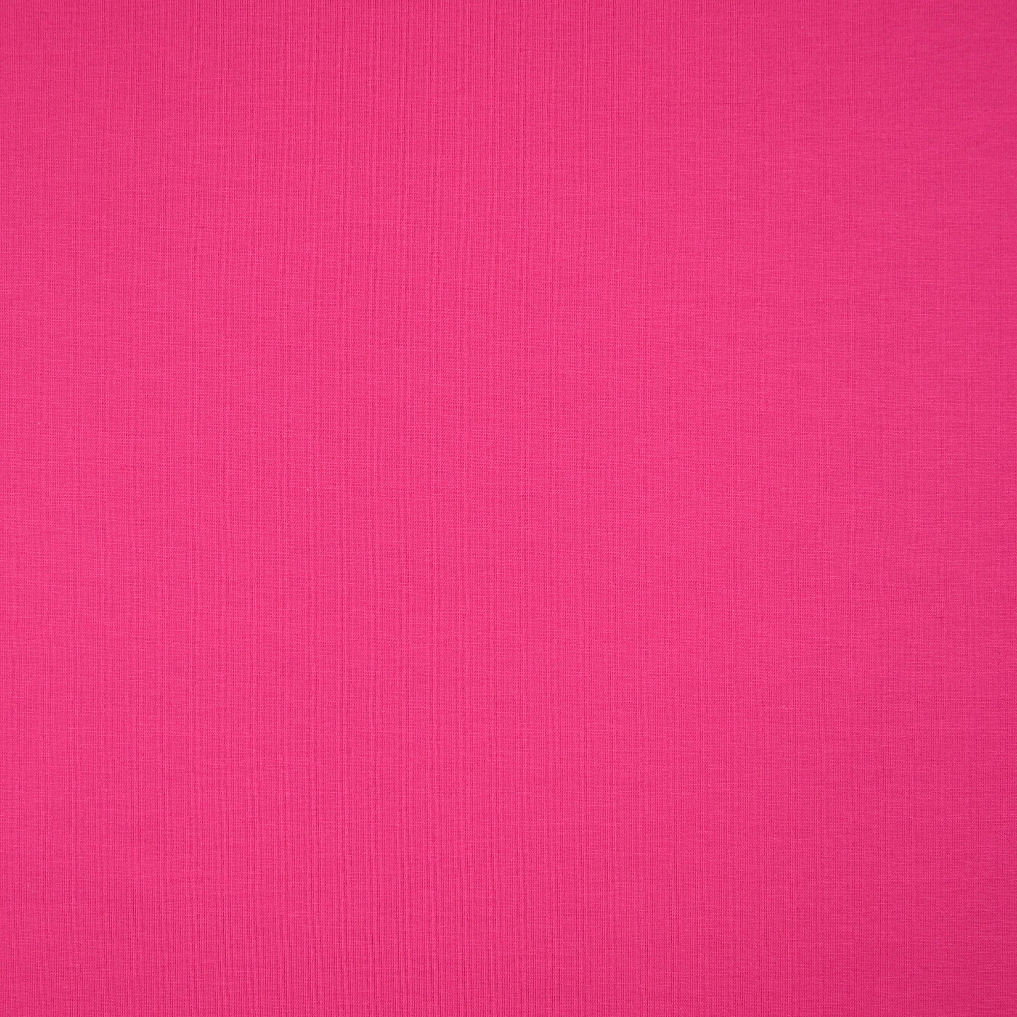 Essential Chic Fuchsia Pink  Plain Cotton Jersey Fabric