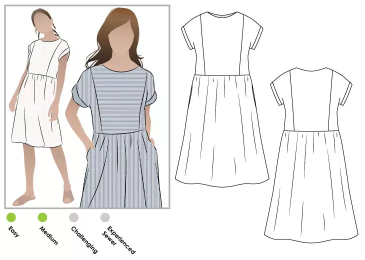 Style ARC - Lacey Dress (Sizes 4 - 16)  Sewing Pattern