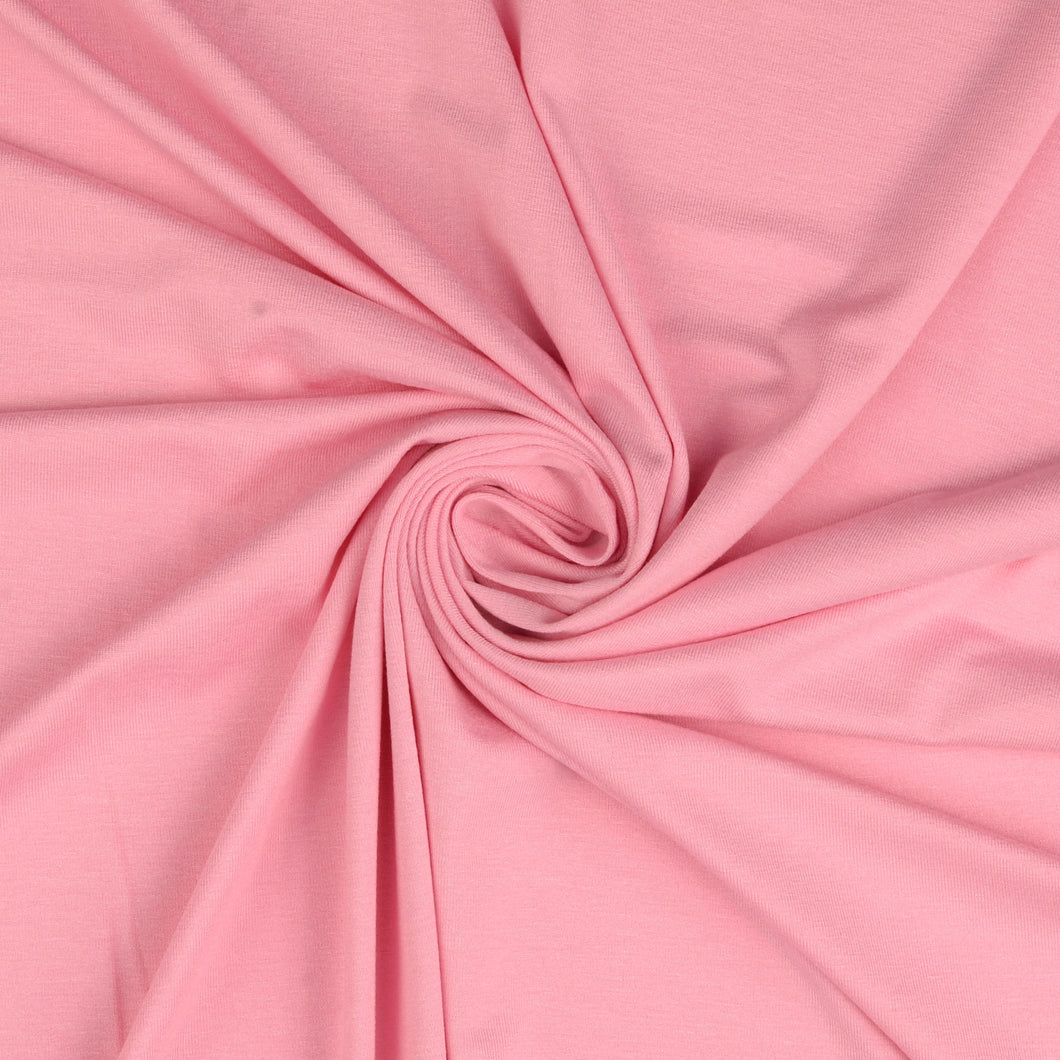Inspire Candy Pink Solid Viscose Jersey Fabric