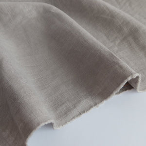 Breeze Grey - Enzyme Washed Pure Linen Fabric