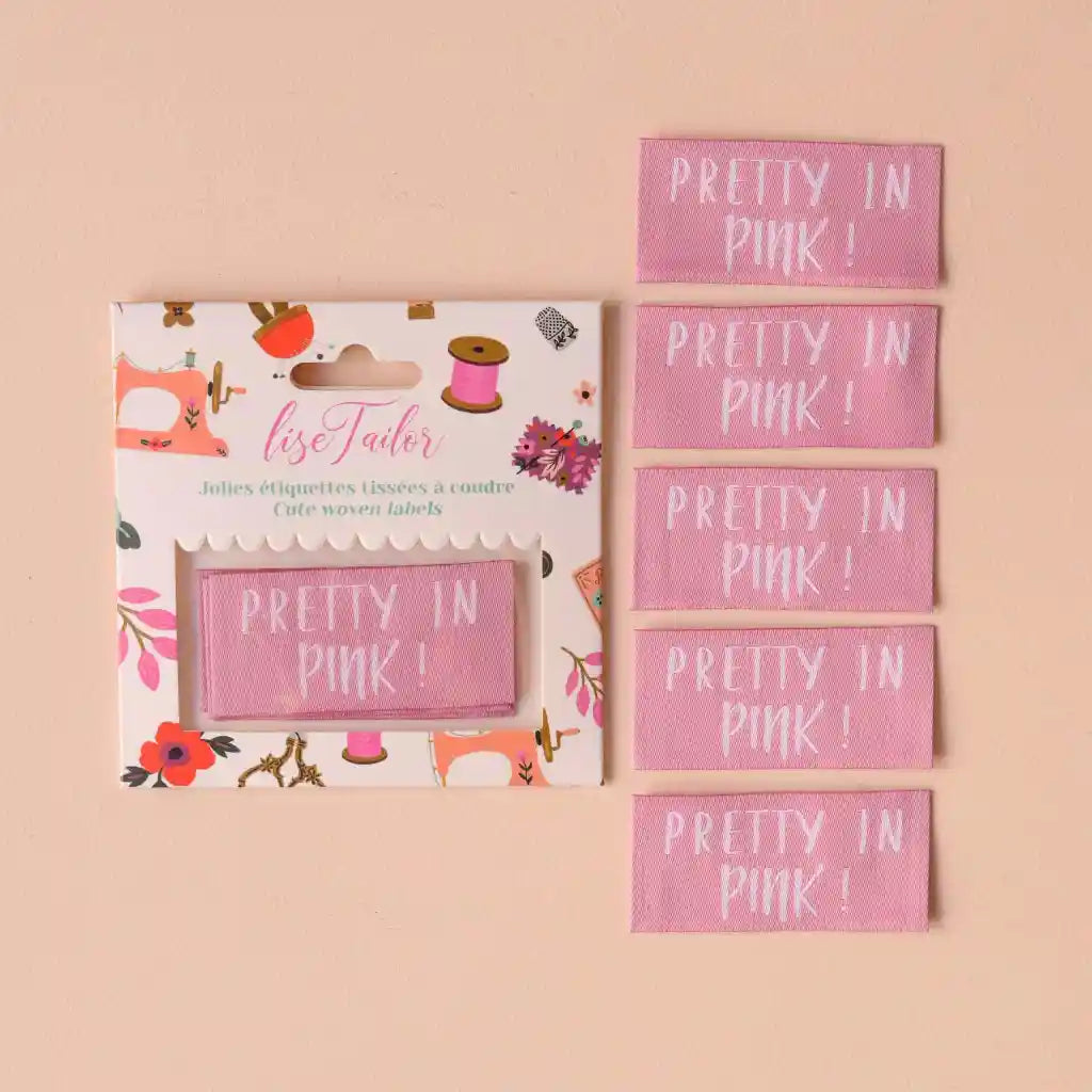 Lise Tailor - Pretty in Pink - Woven Sewing Labels