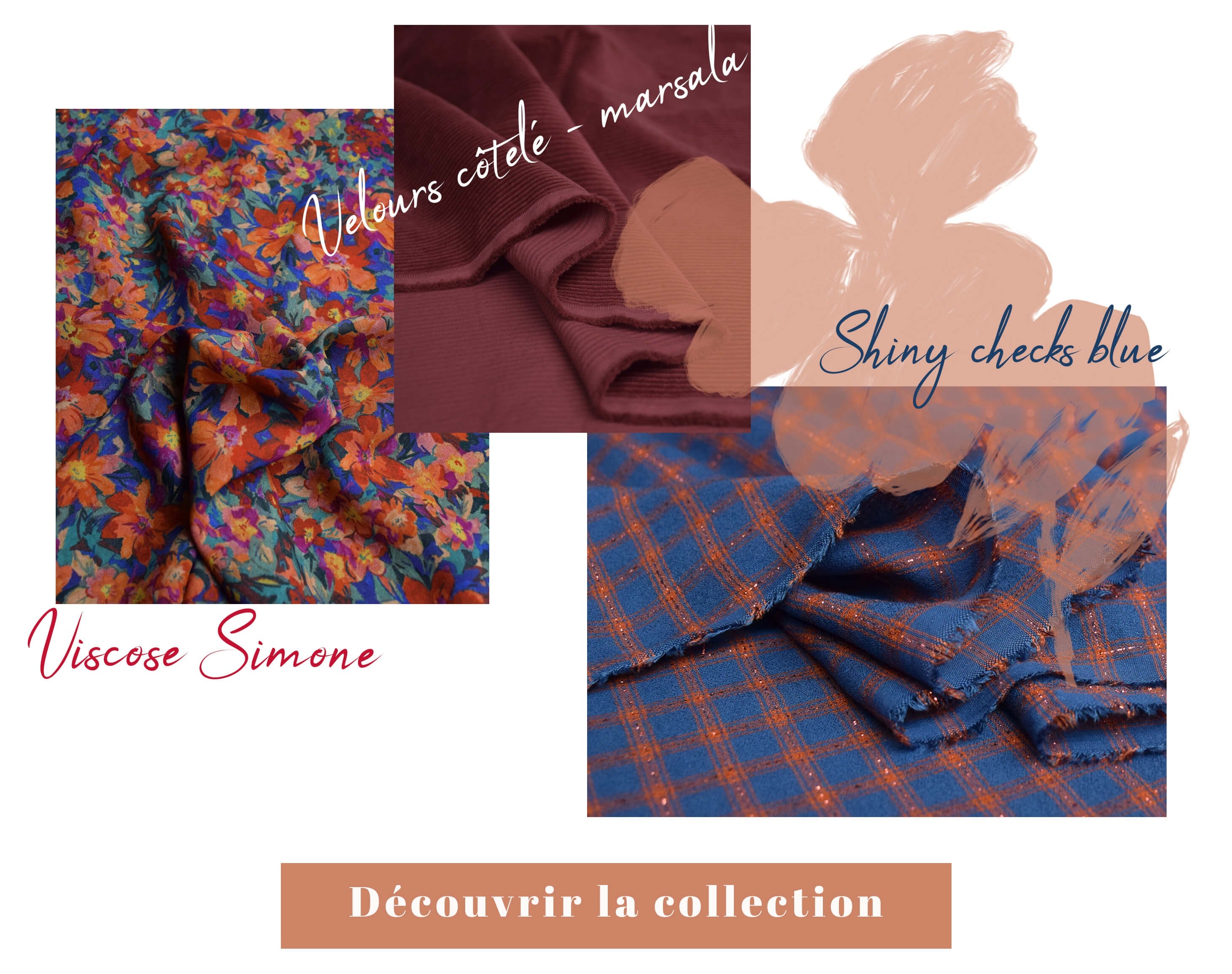 Cousette - Shiny Checks Cotton Viscose Fabric