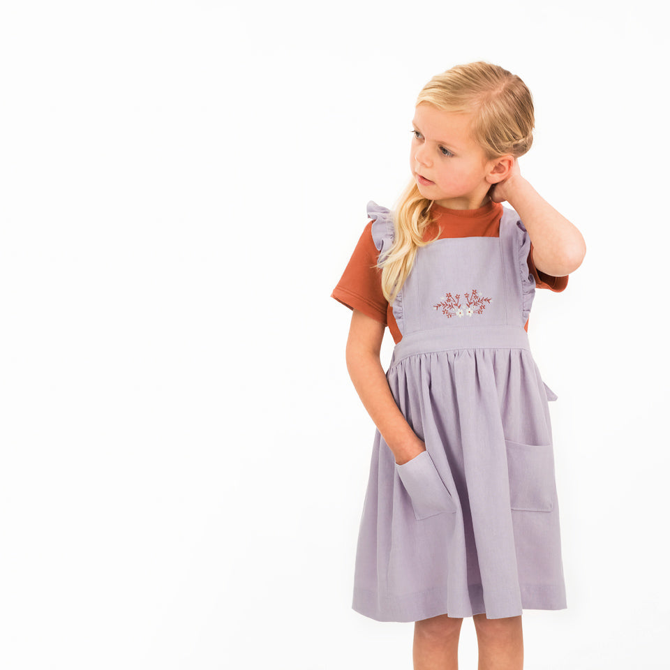 See You At Six - Orchid Lilac Linen Viscose Blend