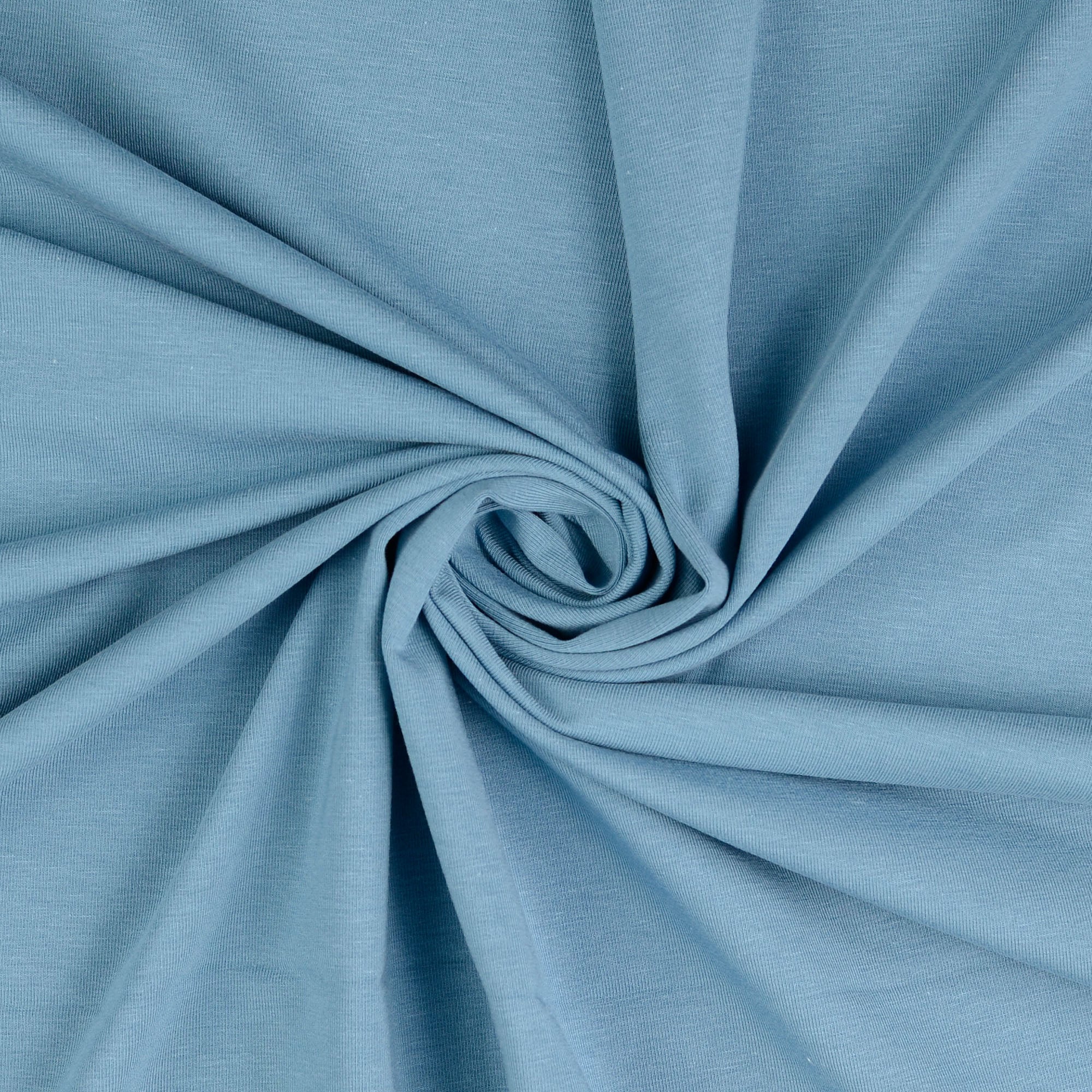 REMNANT 0.30 metre - Eco Chic Blue Moon Bamboo Cotton Jersey Fabric