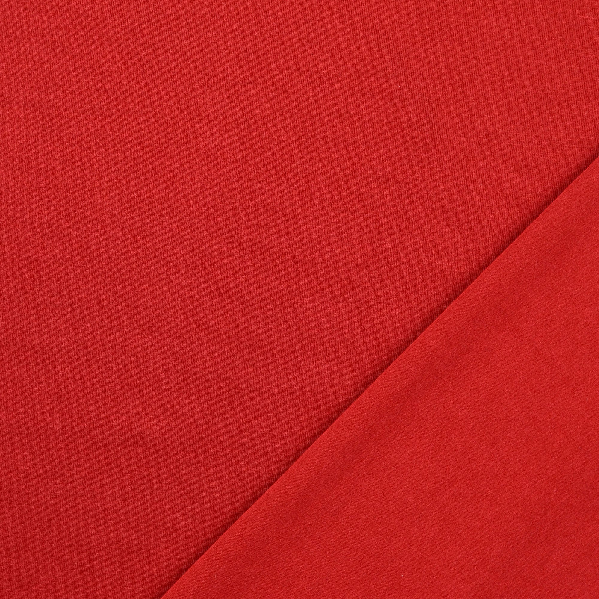 Eco Chic Red Bamboo Cotton Jersey Fabric