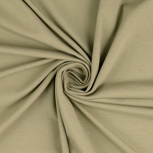 REMNANT 1.07 Metres - Eco Chic Olive Bamboo Cotton Jersey Fabric
