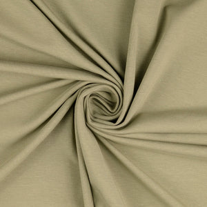 Eco Chic Olive Bamboo Cotton Jersey Fabric