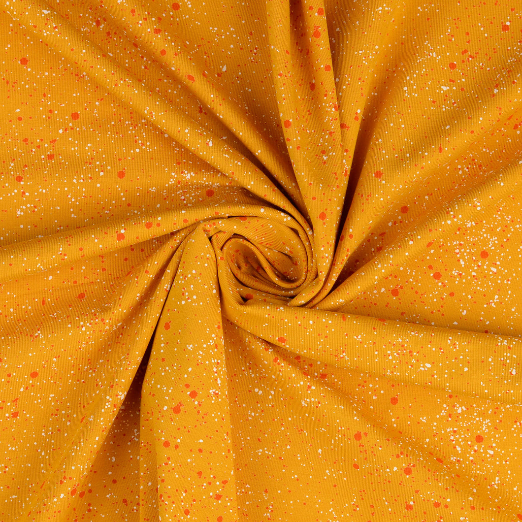Galaxy Yellow Cotton Jersey Fabric