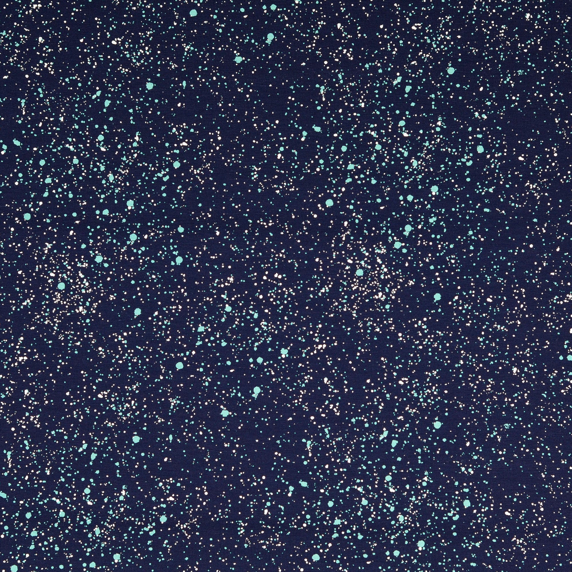 Galaxy Navy with Blue Cotton Jersey Fabric