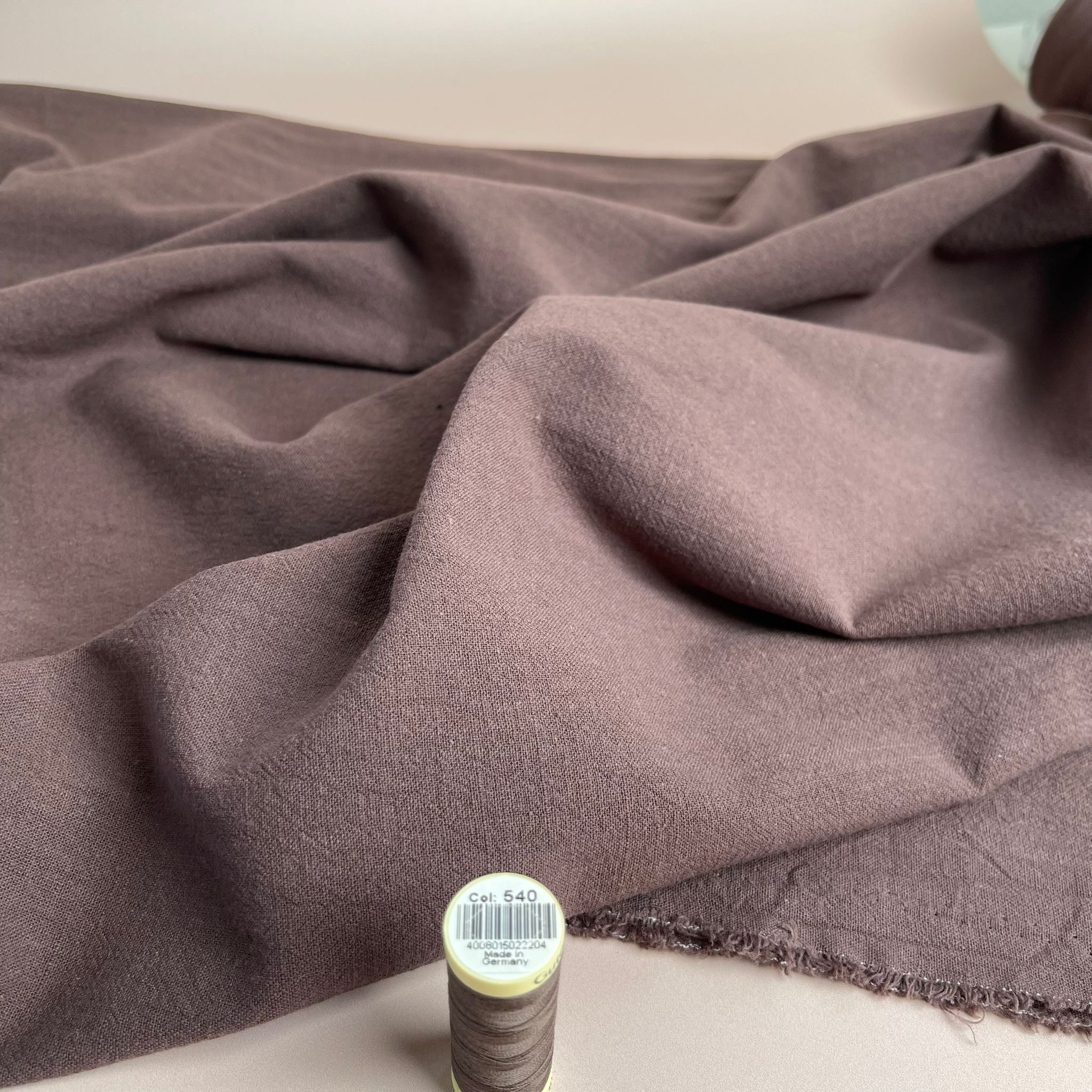 Vintage Brown Washed Cotton
