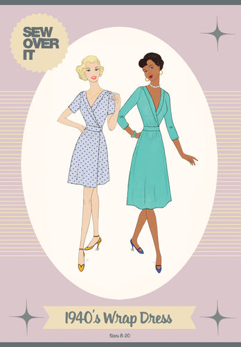 Sew Over It - 1940's Wrap Dress Sewing Pattern