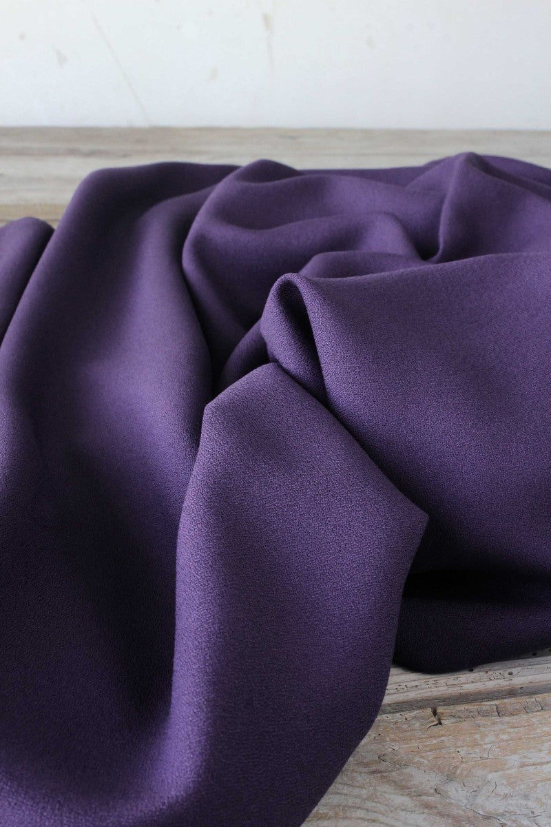 Églantine & Zoé - Violet Viscose Crepe Fabric