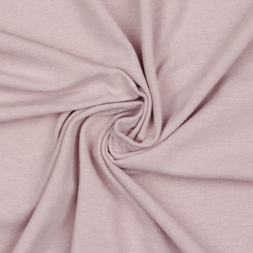 Linen Cotton Jersey in Light Mauve