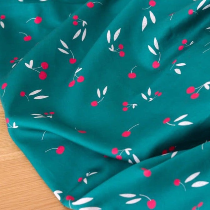 REMNANT 1 Metre - Lise Tailor - Clafoutis Cotton Sateen Fabric (with fault)