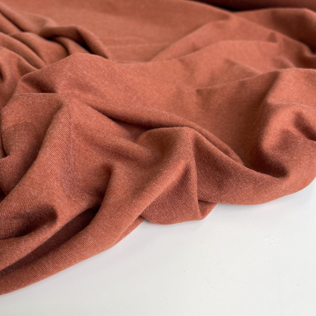 Allure Cinnamon Soft Single Knit Fabric