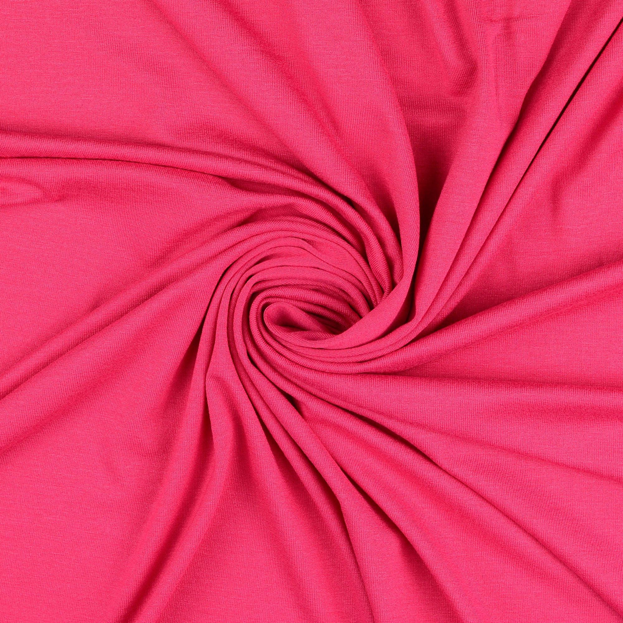 Essential Chic Bright Fuchsia Cotton Jersey Fabric
