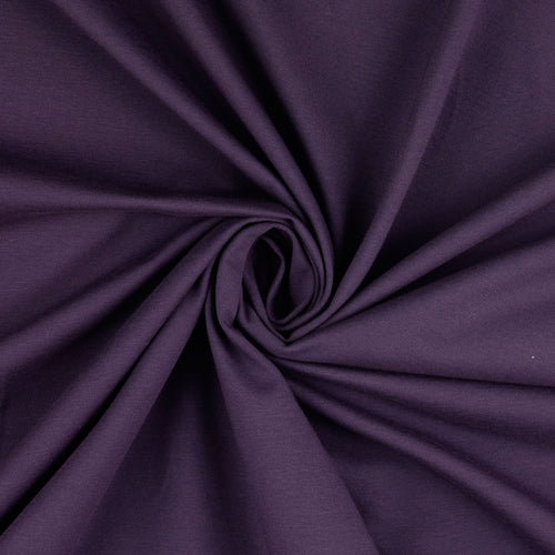 Essential Chic Deep Purple Cotton Jersey Fabric