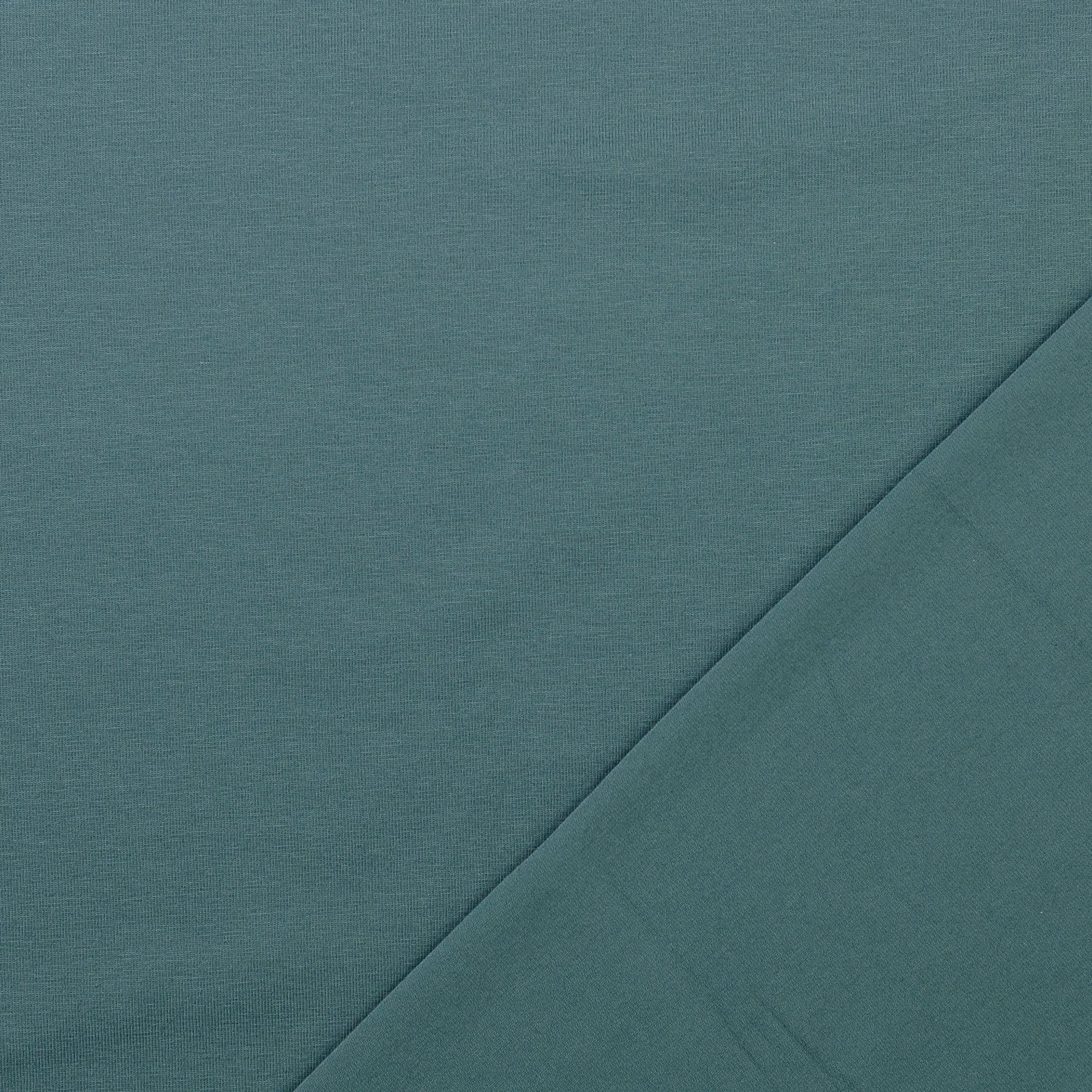 REMNANT 0.7 Metre - Essential Chic Lagoon Plain Cotton Jersey Fabric