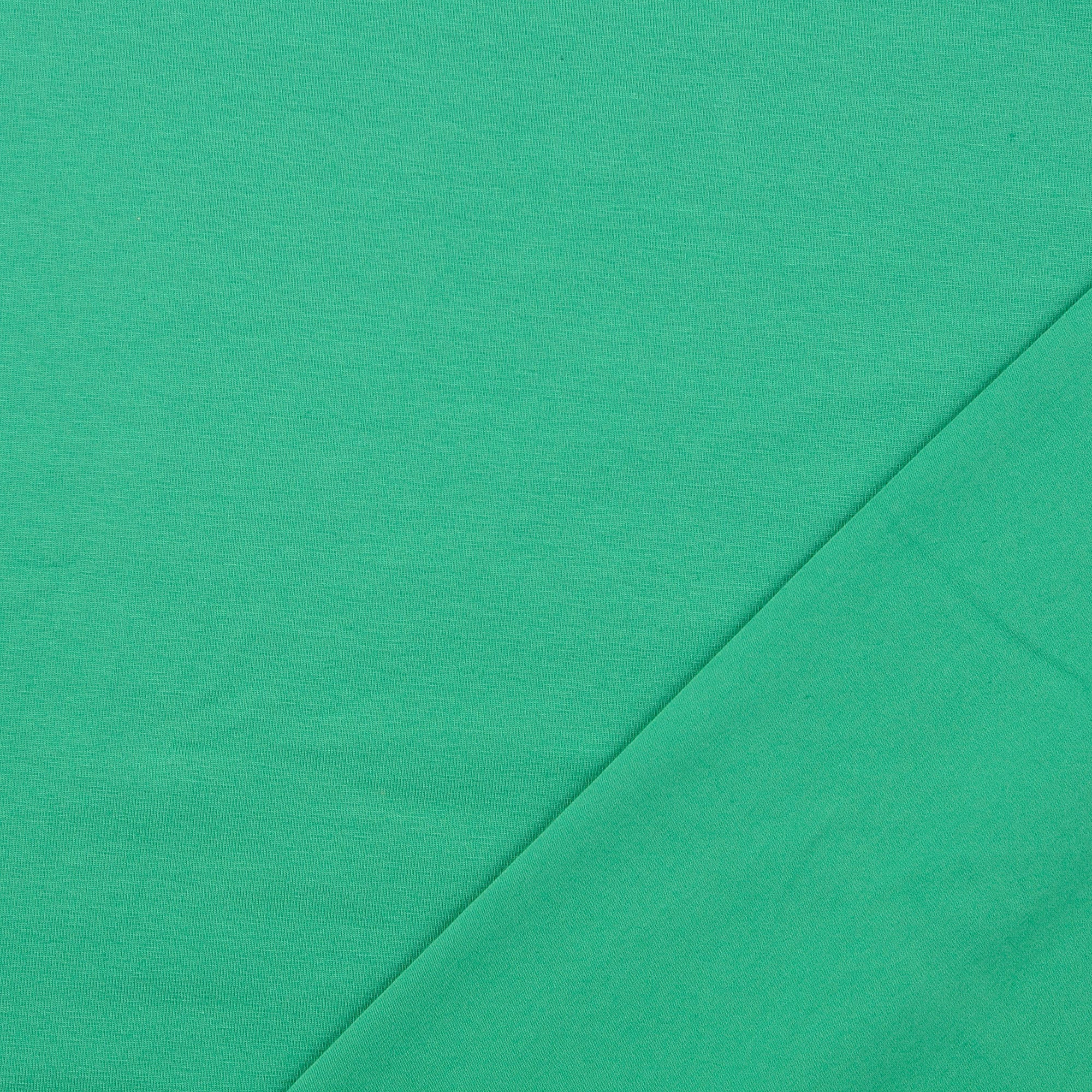 Essential Chic Emerald Green Cotton Jersey Fabric