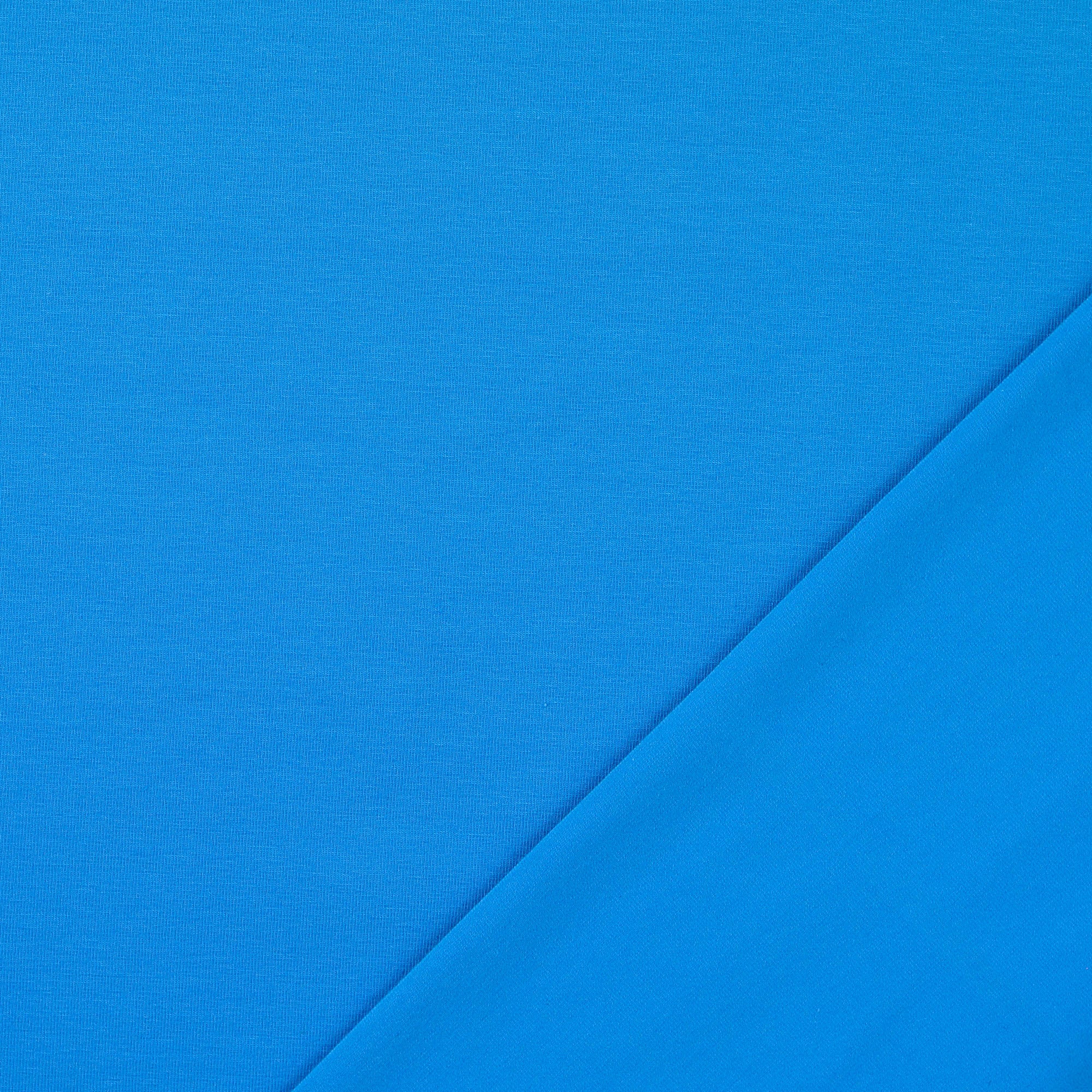 Essential Chic Turquoise Blue Plain Cotton Jersey Fabric