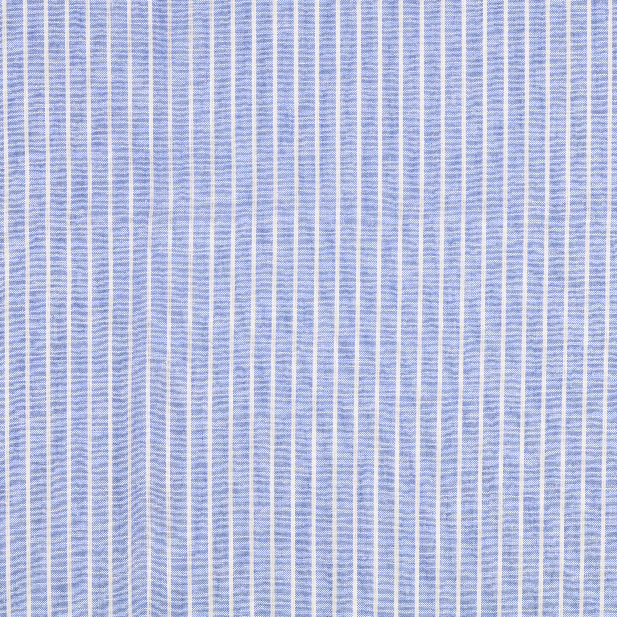 Stripe Light Blue Linen Cotton Fabric
