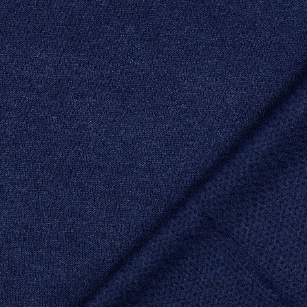 Snug Viscose Blend Sweater Knit in Navy