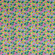 Summer Petals Light Blue Cotton Jersey Fabric
