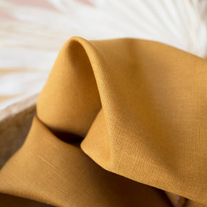 Atelier Brunette - Ochre Linen Fabric