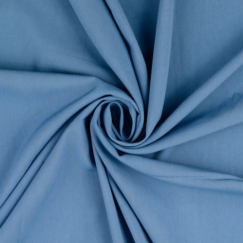 Elegance Solid Sky Blue Stretch Viscose Poplin Fabric