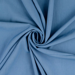 Elegance Solid Sky Blue Stretch Viscose Poplin Fabric