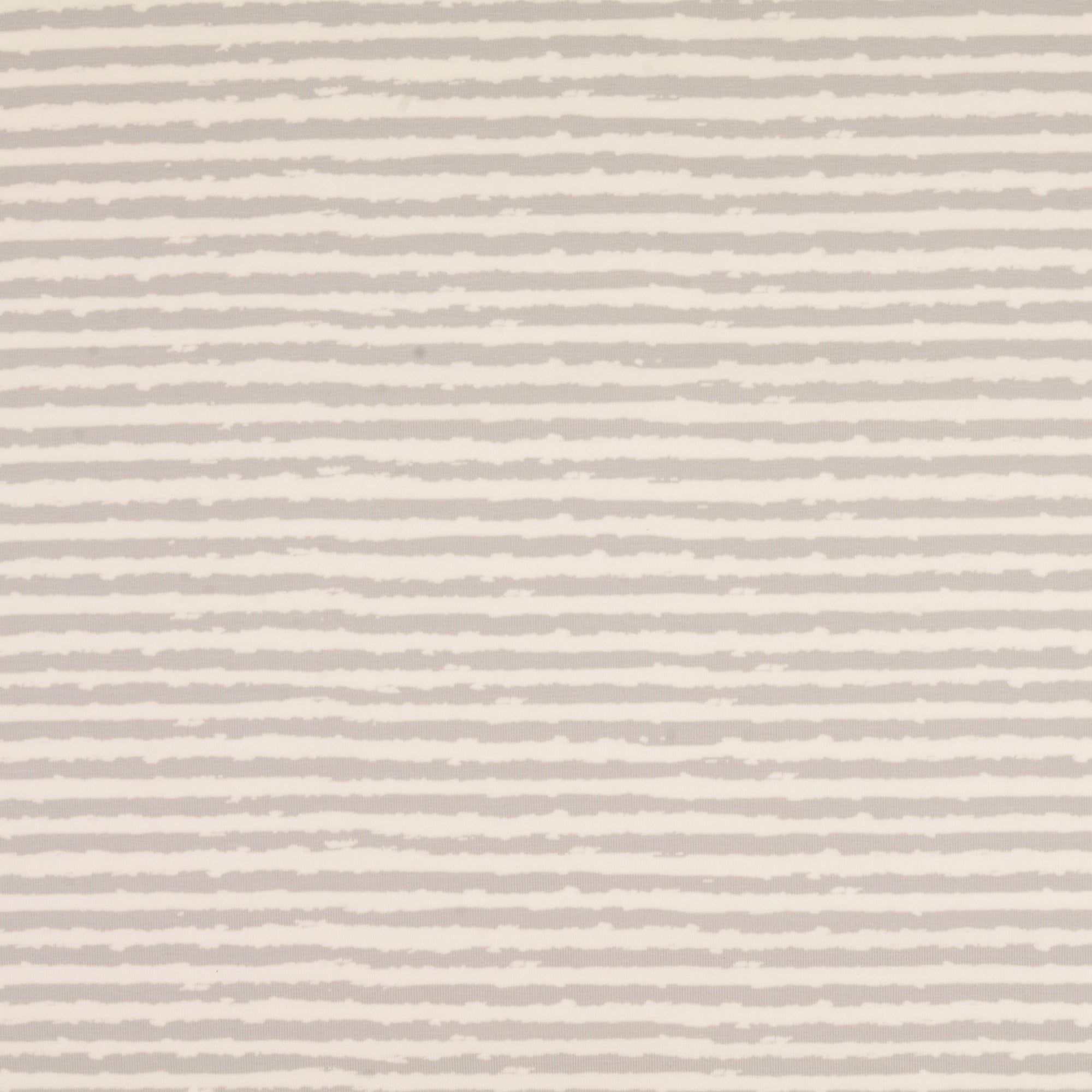 Hazy Thick Stripes Grey Cotton Jersey Fabric