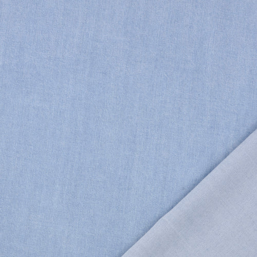 REMNANT 1.29 Metres with Fault (black writing in bottom corner) - Washed Denim with TENCEL™ Lyocell Fibres in Light Blue