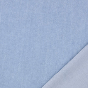 REMNANT 1.29 Metres with Fault (black writing in bottom corner) - Washed Denim with TENCEL™ Lyocell Fibres in Light Blue