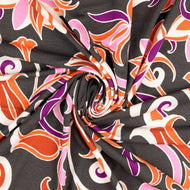 Avena in Grey Viscose Jersey Fabric