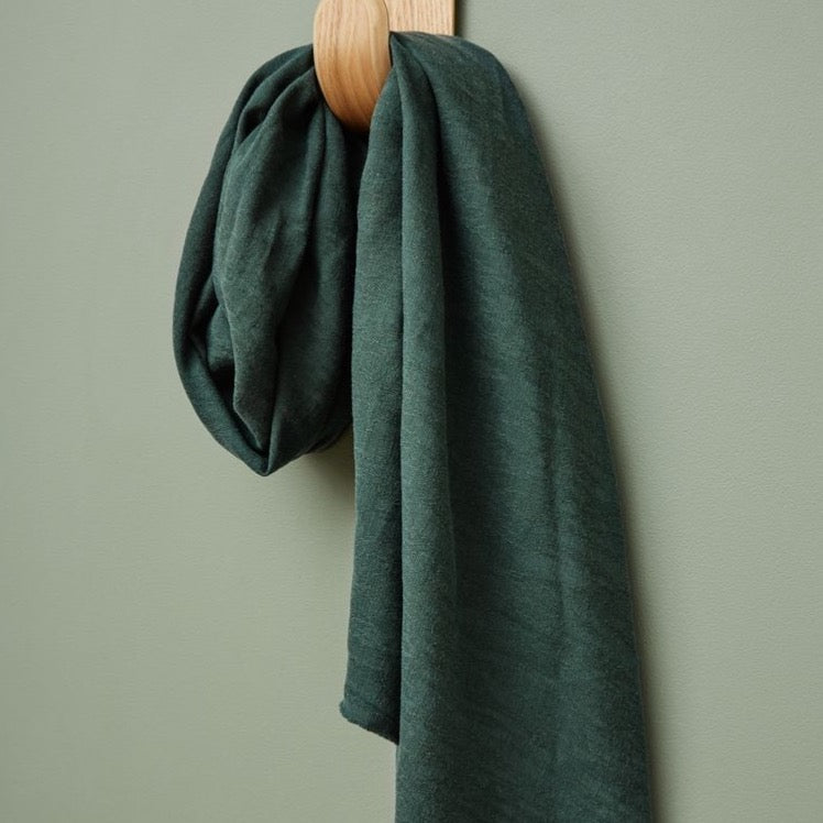 Meet MILK - Deep Green Hoya Jacquard Linen Blend with TENCEL™ Lyocell fibers