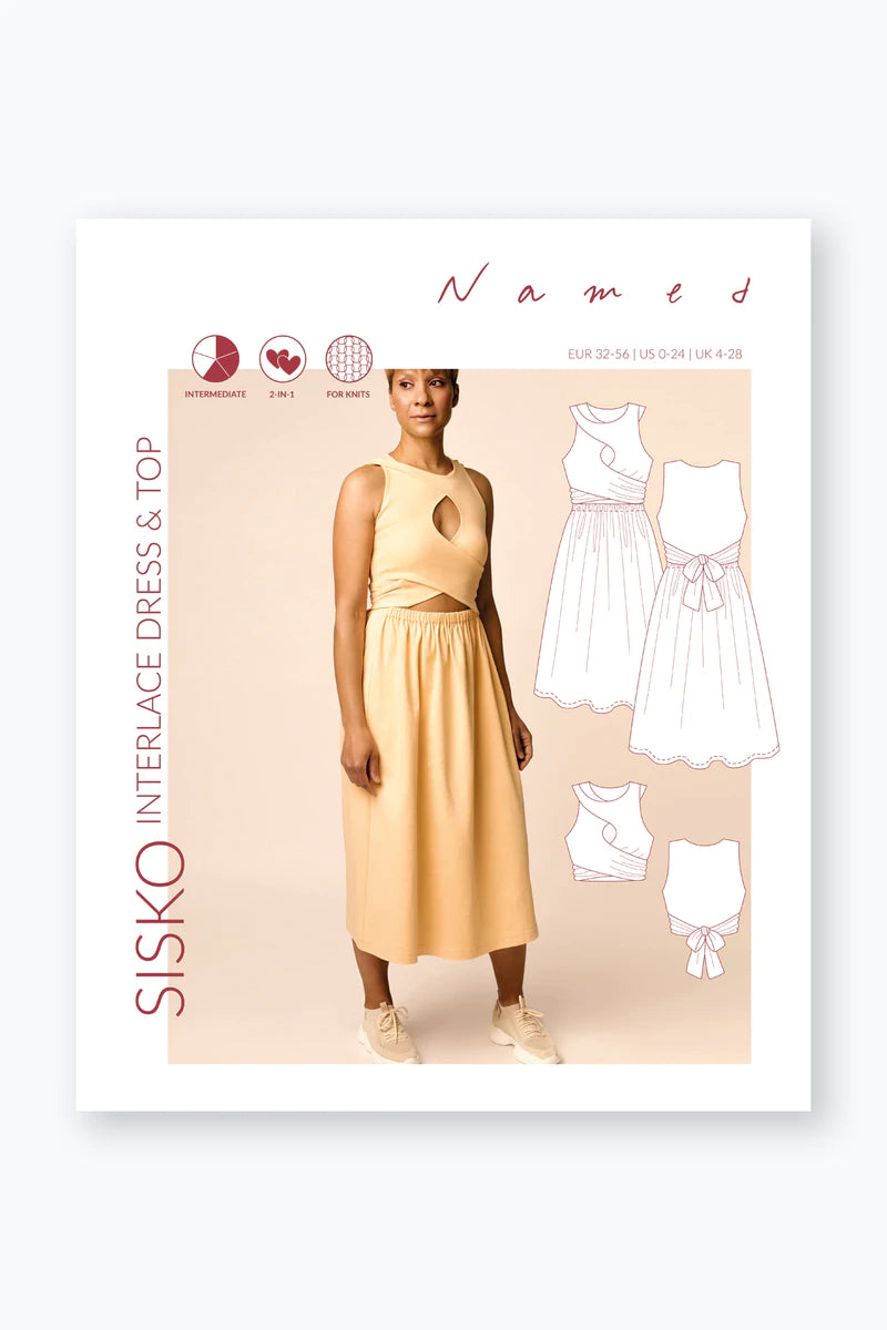 Named Clothing - SISKO Interlace Dress and Top Sewing Pattern